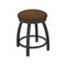 Holland Bar Stool Co 18" Swivel Vanity Stool, Pewter Finish, Rein Thatch Seat 80218PW026 - alternate 1